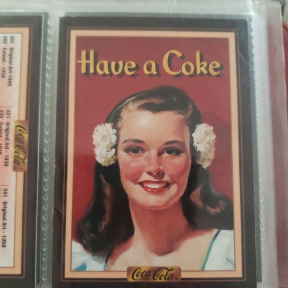 Coca cola trading card
